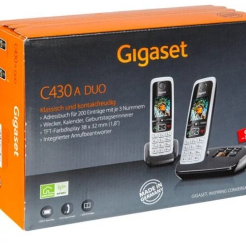 تلفن دو گوشی بی سیم گیگاست مدل C430A Duo