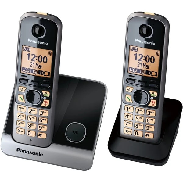 تلفن دو گوشی بی سیم پاناسونیک مدل KX-TG6712