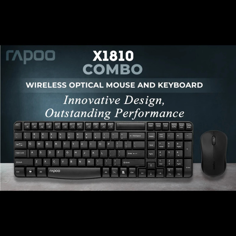 کیبورد و ماوس بی سیم رپو مدل X1810