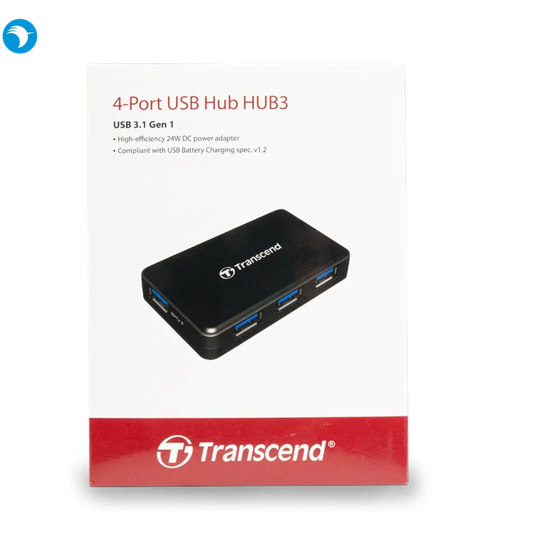 هاب 4 پورت USB3 ترانسند مدل TS-HUB3K