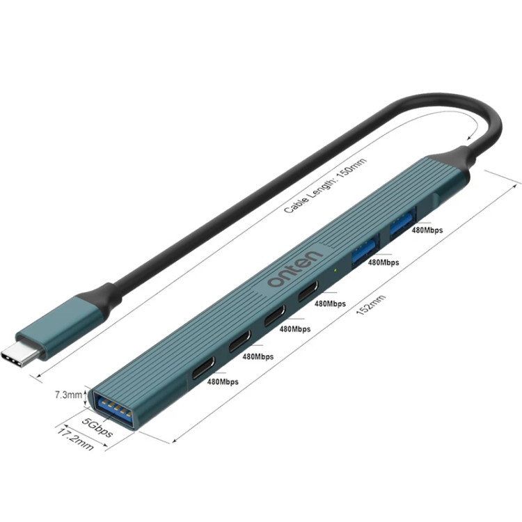 هاب USB برند Onten مدل UA972C