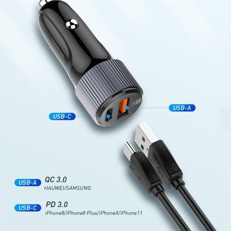 شارژر فندكی 38 واتی LDNIO مدل C510Q