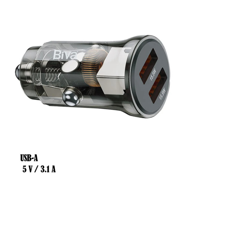 شارژر فندکی 15 واتی BIVA مدل CC-08