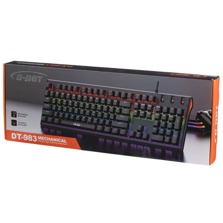 کیبورد گيمينگ سيم دار D-Net مدل DT-983